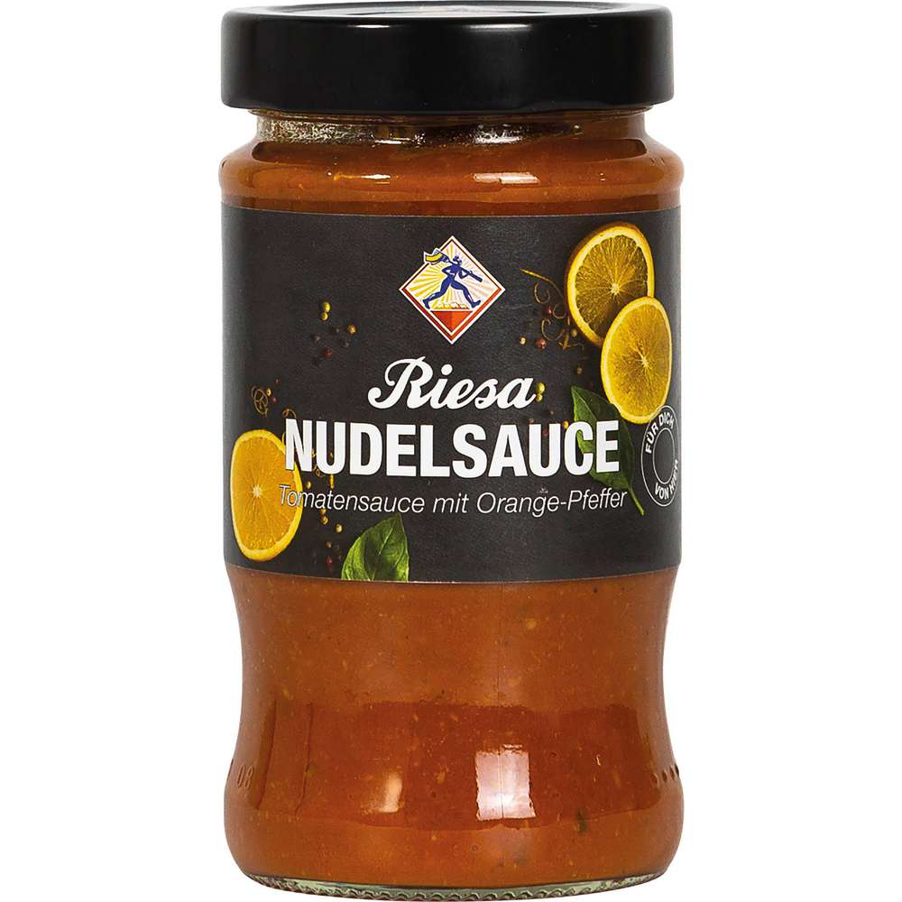 Produktabbildung Riesa Nudelsauce, Tomatensauce mit Orangen-Pfeffer