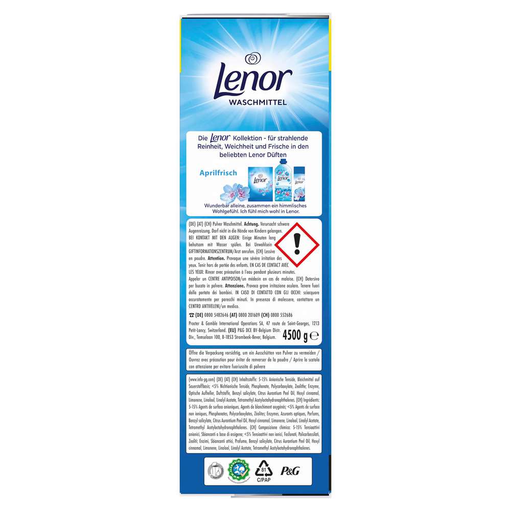 Produktabbildung Lenor Voll-Waschmittel Pulver, Aprilfrisch