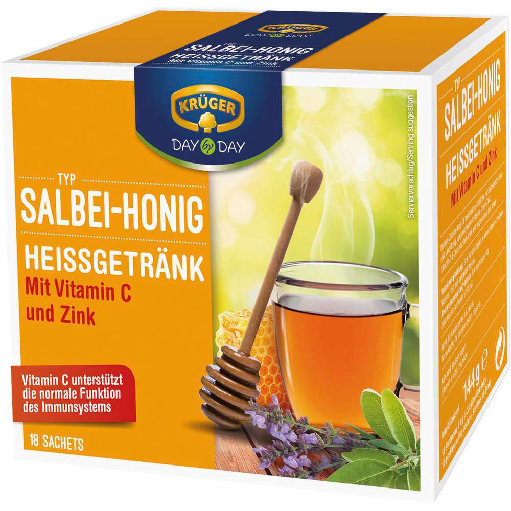 Produktabbildung Krüger Heißgetränk, Salbei-Honig