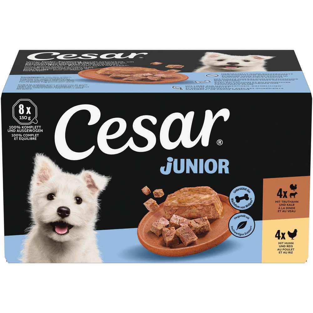 Produktabbildung Cesar Hunde-Nassfutter Junior