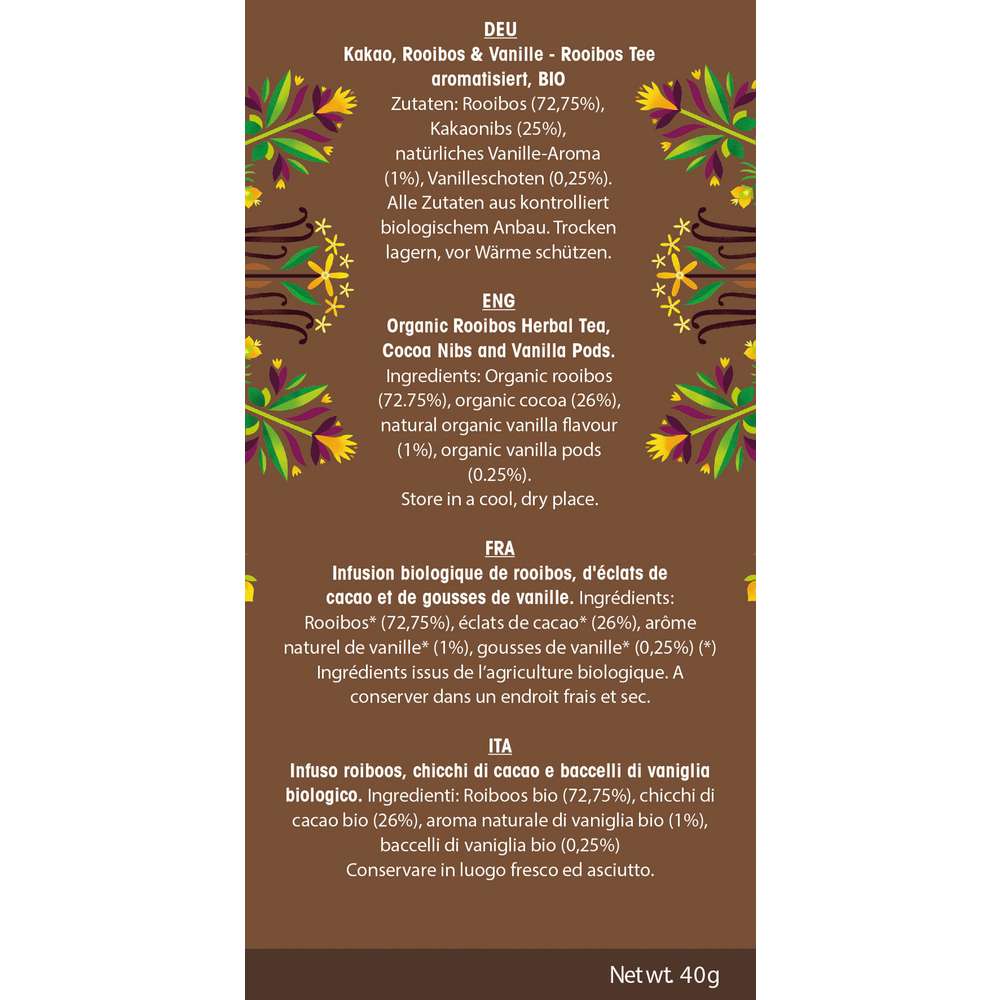 Produktabbildung English Tea Shop Bio Tee, Chocolate, Rooibos & Vanilla