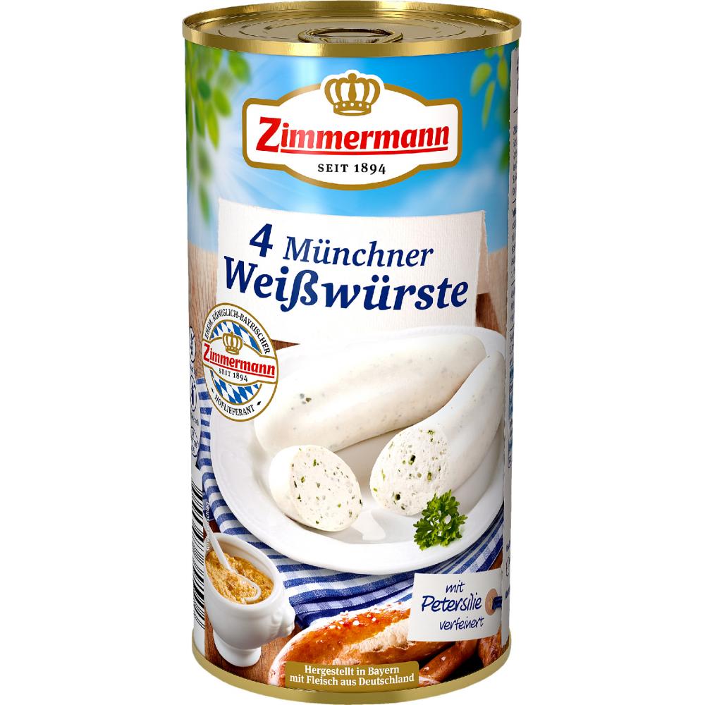 Produktabbildung keine Marke Zimmermann Münchner Weißwürste, 530 g