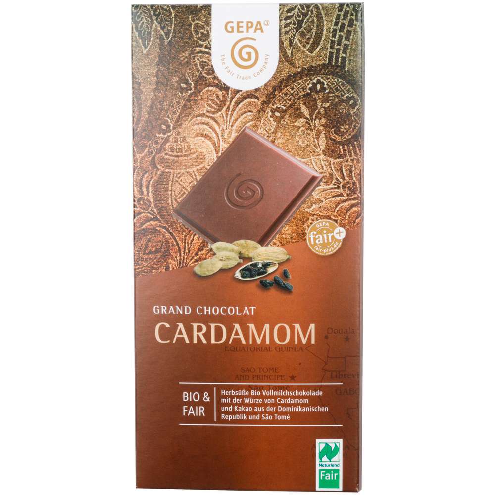 Produktabbildung Gepa Bio Tafelschokolade, Grand Chocolat, Cardamom