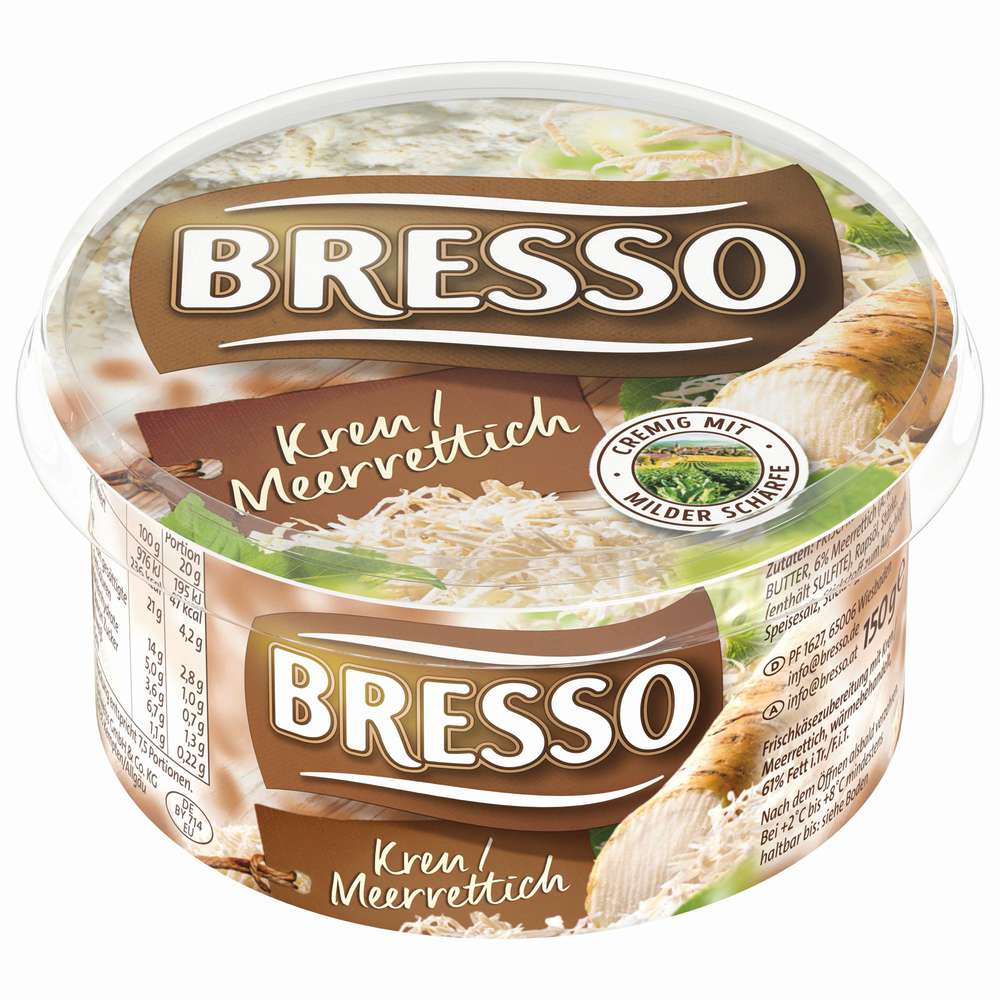 Produktabbildung Bresso Frischkäse, Meerrettich