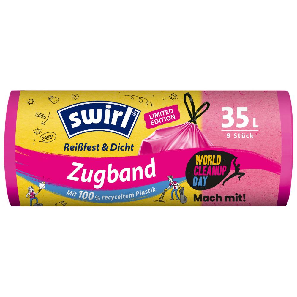 Produktabbildung keine Marke Swirl Zugbandmüllbeutel, 9er-Pack