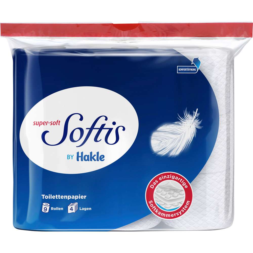 Produktabbildung Hakle Super Soft Softis Toilettenpapier 4 lagig