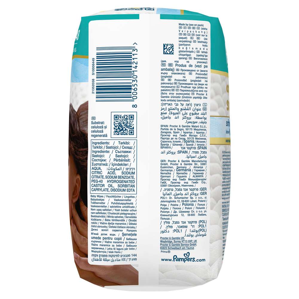 Produktabbildung Pampers Feuchttücher Aqua Soft Touch 3 x 48 Stück