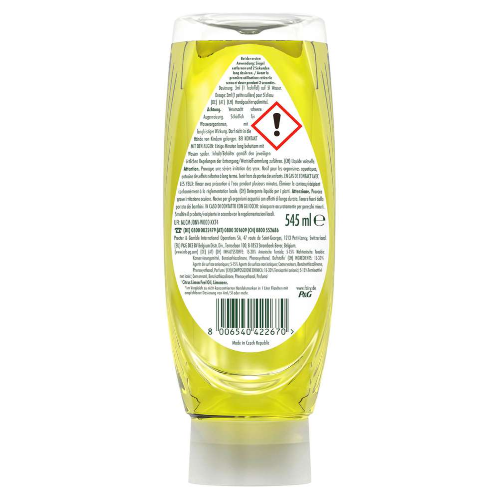 Produktabbildung Fairy Geschirrspülmittel Max Power, Zitrone