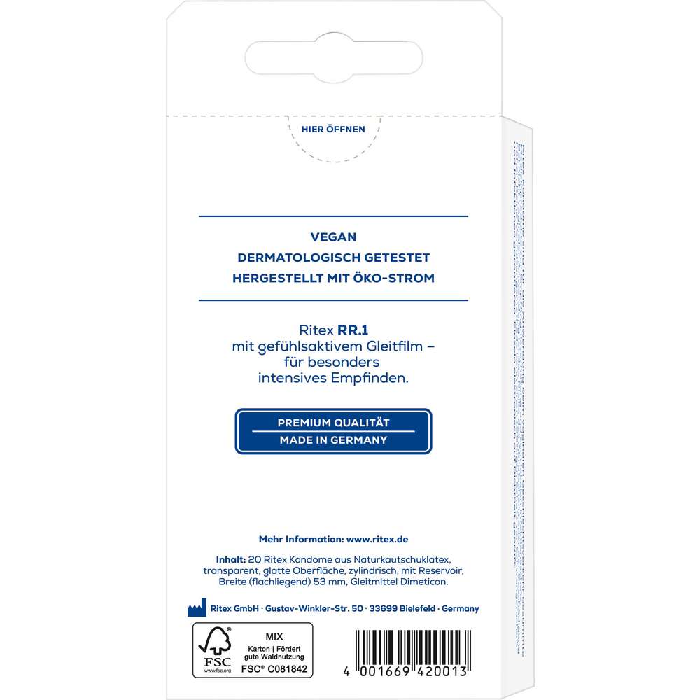 Produktabbildung Ritex Kondome, gefühlsintensiv
