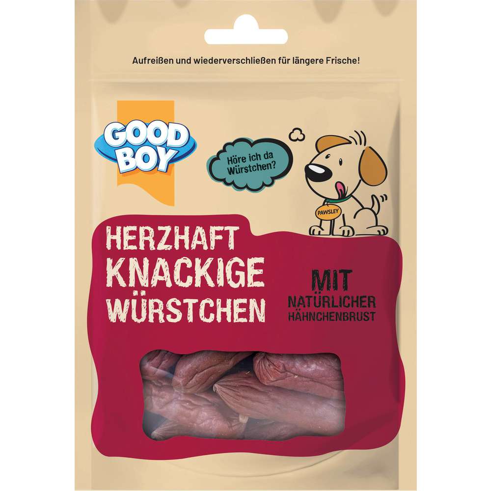 Produktabbildung Good Boy Hunde-Snack, knackige Würstchen
