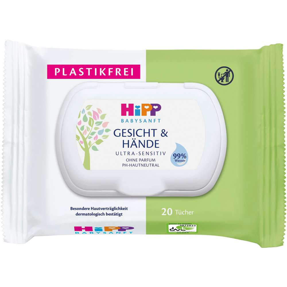 Produktabbildung Hipp Babysanft Feuchttücher, Gesicht & Hände