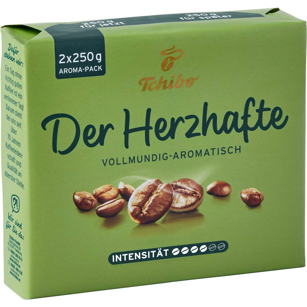 Produktabbildung Tchibo Kaffee Der Herzhafte mild, gemahlen
