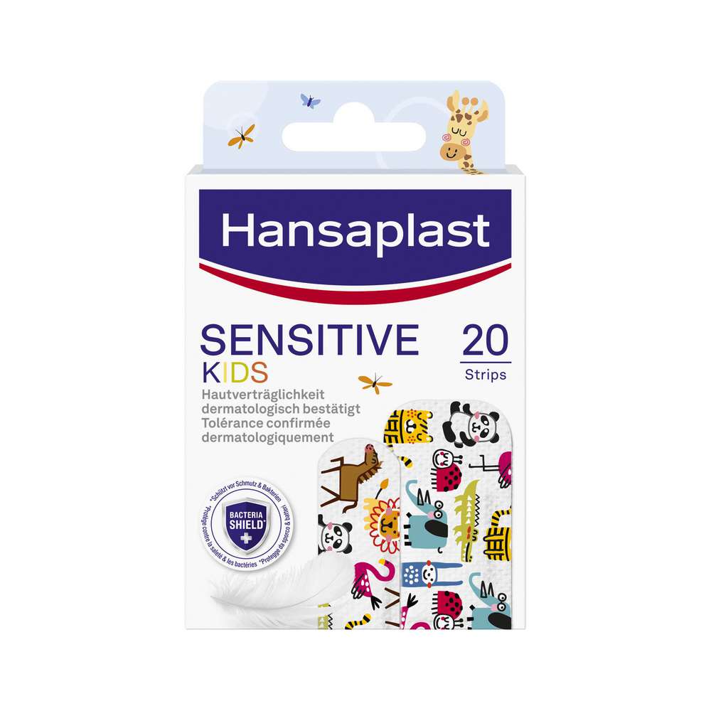 Produktabbildung Hansaplast Pflaster, Sensitive Kids, 20 Strips