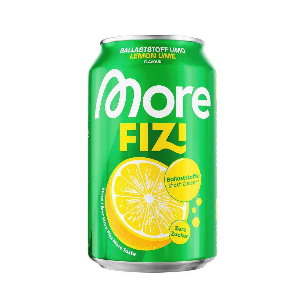 Produktabbildung More Fizi Ballaststoff Limo, Lemon Lime
