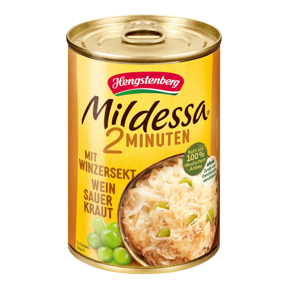 Produktabbildung Mildessa Weinsauerkraut, mit deutschem Winzersekt