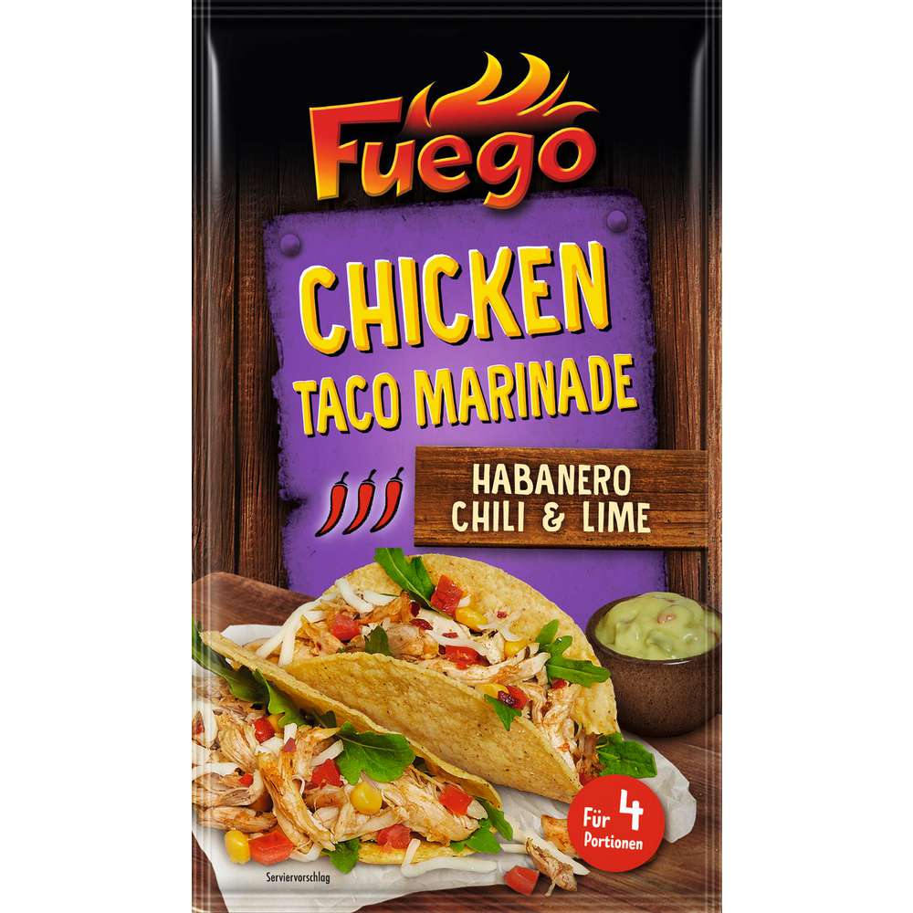 Produktabbildung Fuego Chicken Taco Marinade, Habanero Chili & Lime