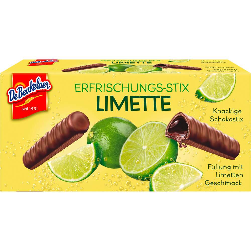 Produktabbildung De Beukelaer Erfrischungs-Stix Limette 