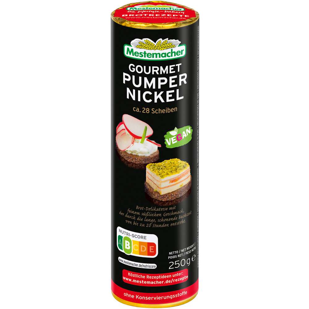 Produktabbildung Mestemacher Gourmet Pumpernickel Rolle