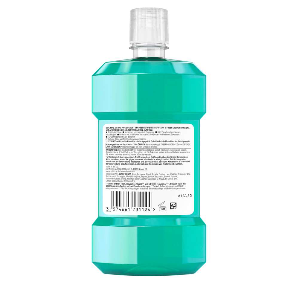Produktabbildung Listerine Mundspülung Clean & Fresh, Mild & ohne Alkohol