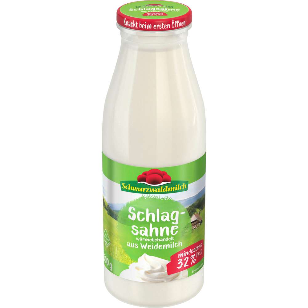 Produktabbildung Schwarzwaldmilch Schlagsahne aus frischem Weiderahm, 32% Fett