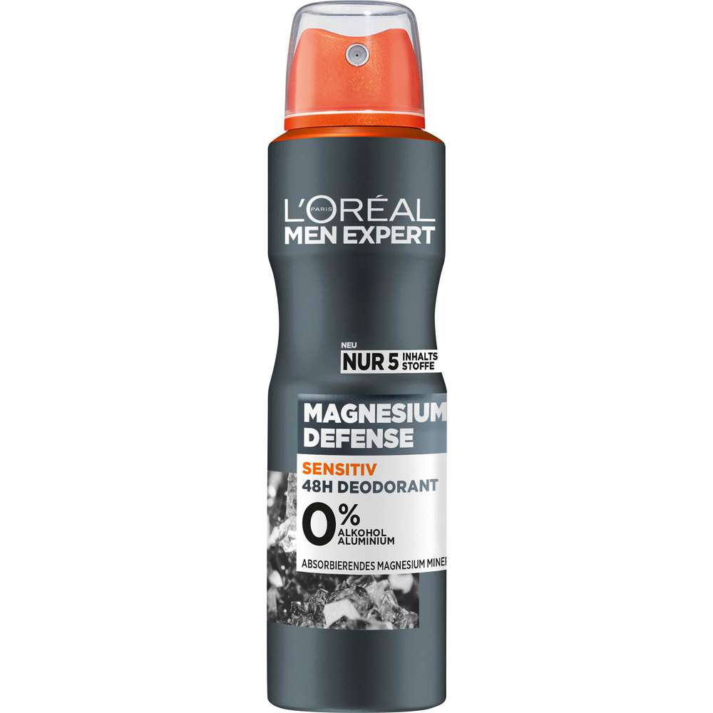 Produktabbildung L'Oreal Paris Deospray Men Expert Magnesium Defense, sensitiv