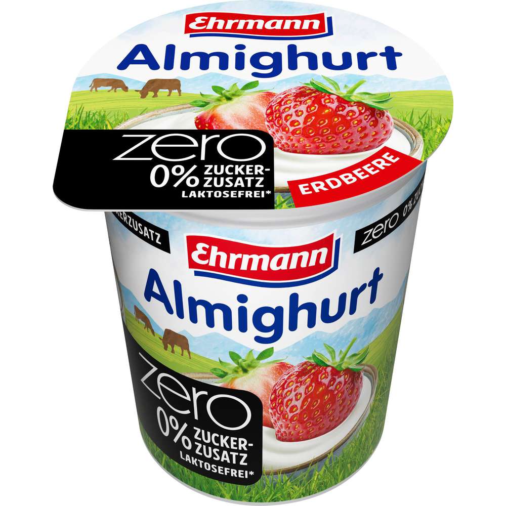 Produktabbildung Ehrmann Joghurt Almighurt Zero, Erdbeere  