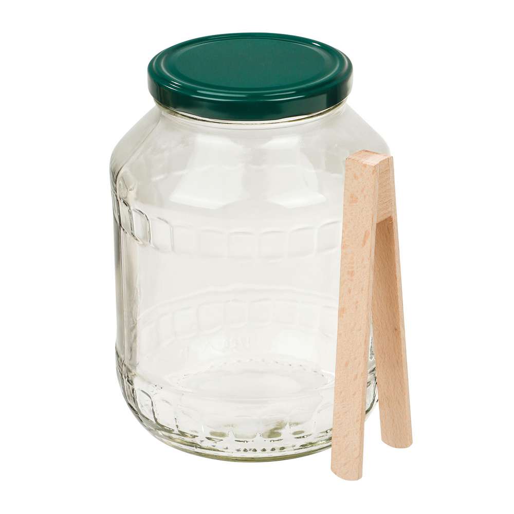 Produktabbildung Haushalt International Gurkenglas mit Zange ca. 2650ml 