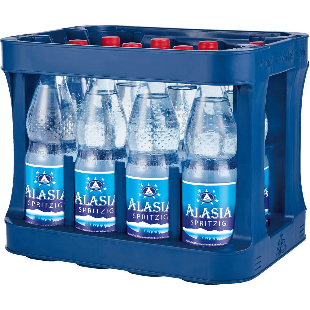Produktabbildung Alasia Mineralwasser, Spritzig (12x 1,000 Liter)