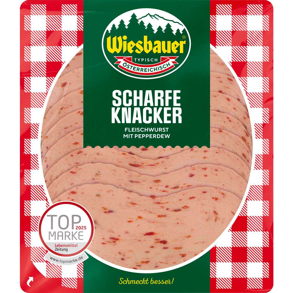 Produktabbildung Wiesbauer Fleischwurst Scharfe Knacker