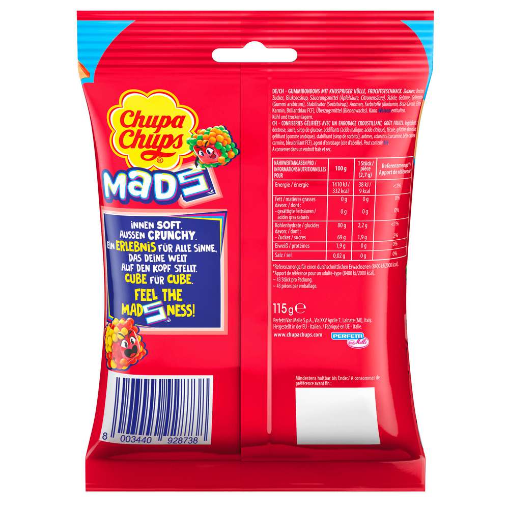 Produktabbildung Chupa Chups Mads Fruits