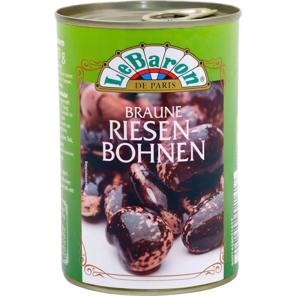 Produktabbildung Le Baron Riesenbohnen, braun