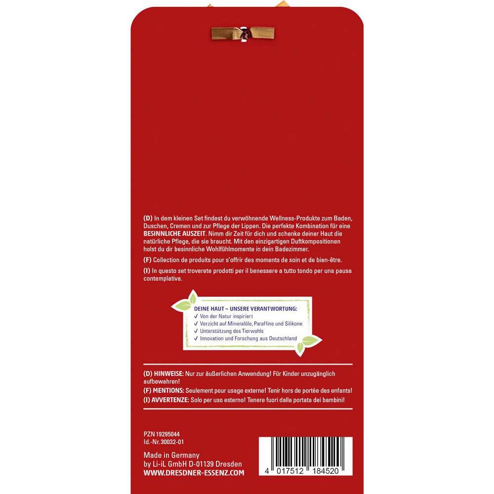 Produktabbildung Dresdner Essenz Geschenkset Wellness-Produkte, Besinnliche Auszeit