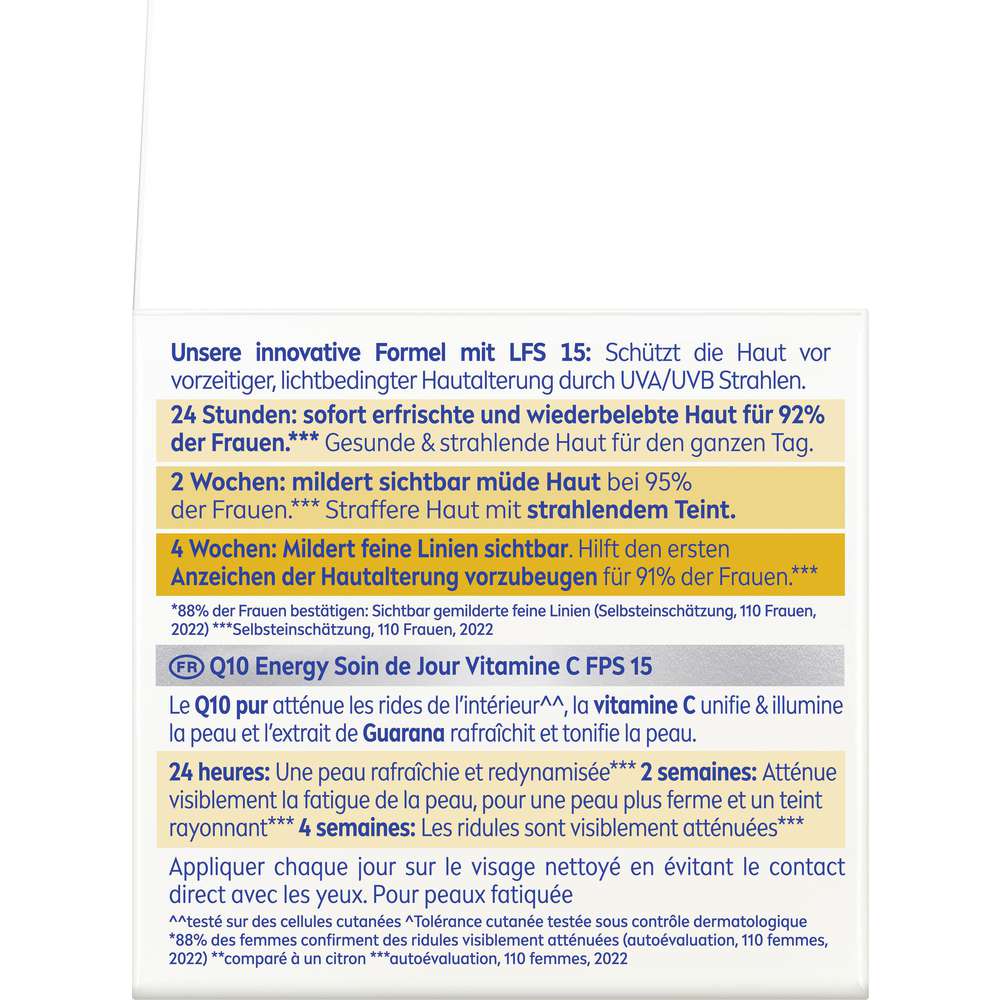 Produktabbildung Nivea Tagespflege Q10 Energy Anti-Falten LSF15