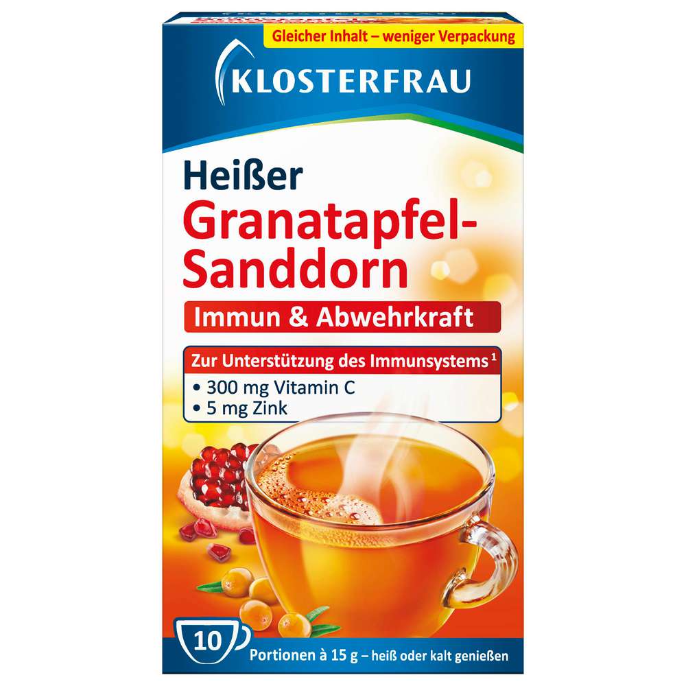 Produktabbildung Klosterfrau Broncholind, Heißer Granatapfel-Sanddorn