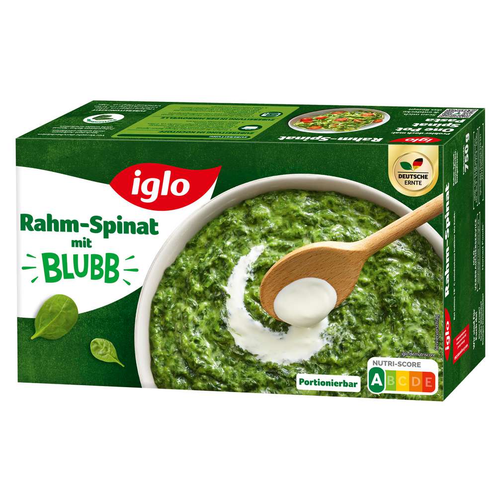 Produktabbildung Iglo Rahmspinat, tiefgekühlt