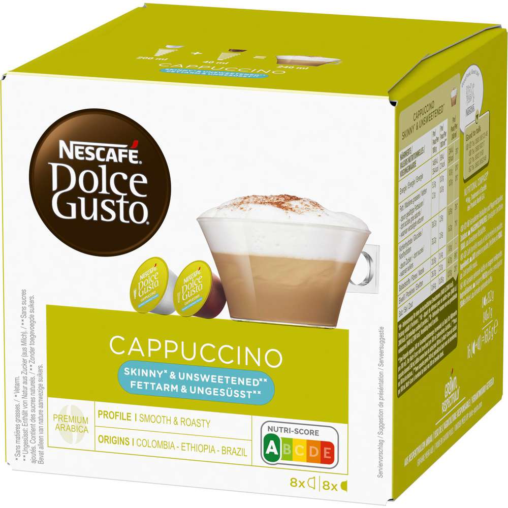 Produktabbildung Nescafe Kaffee Kapseln Dolce Gusto, Cappuccino ungesüßt