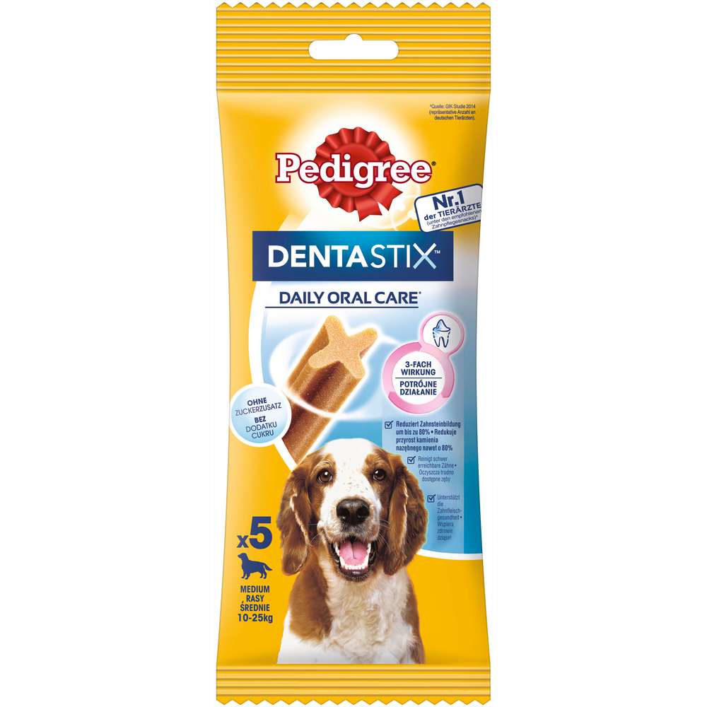 Produktabbildung Pedigree Hunde-Snack, Dentastix Kaustangen, Daily Oral Care, medium