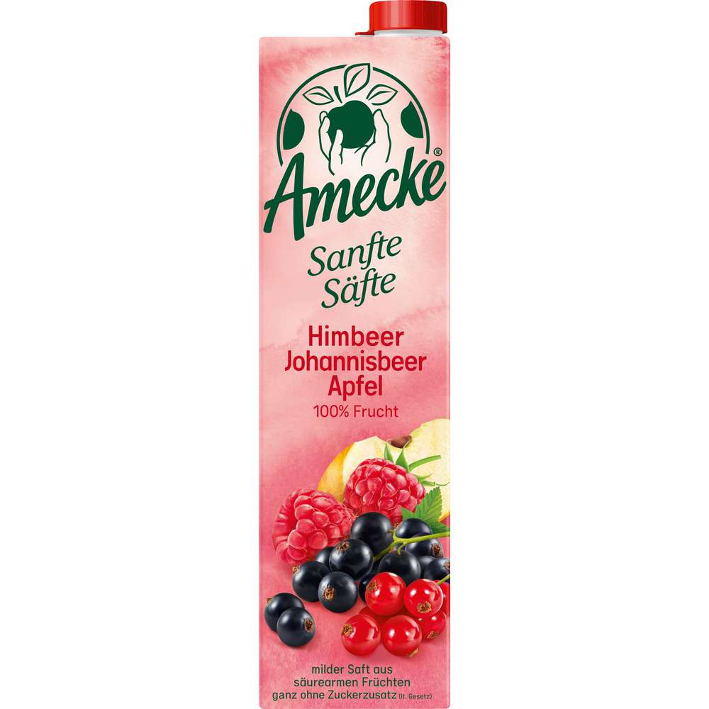 Produktabbildung Amecke Sanfte Säfte Himbeer-Johannisbeere Saft