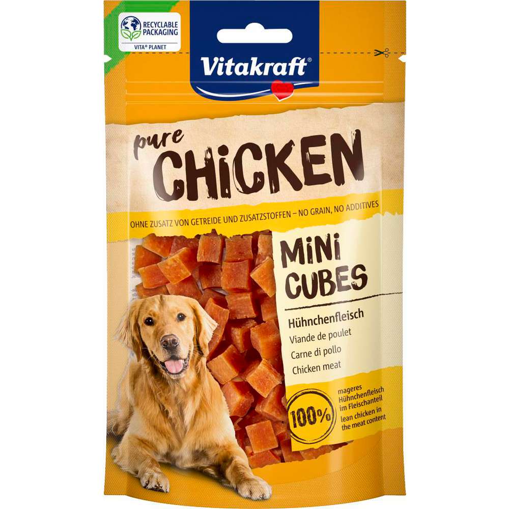 Produktabbildung Vitakraft Hunde-Snack Mini Cubes, Huhn