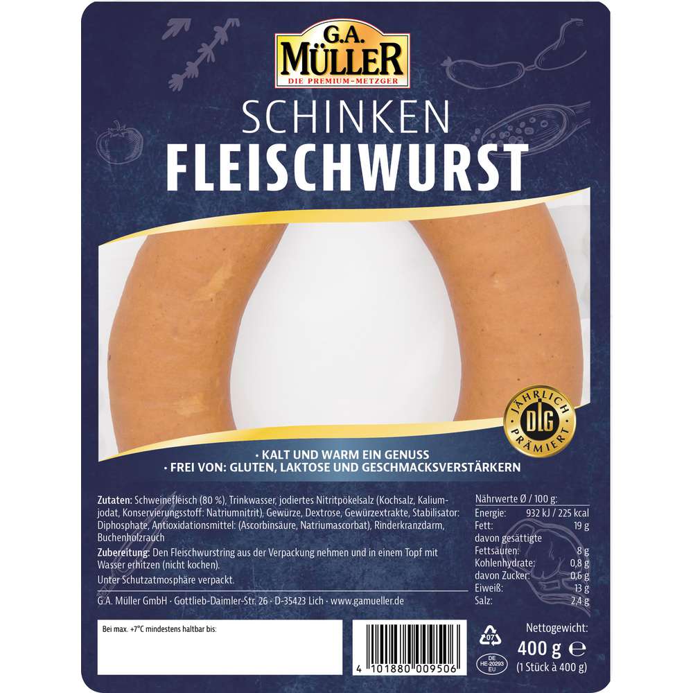Produktabbildung G.A. Müller Fleischwurst