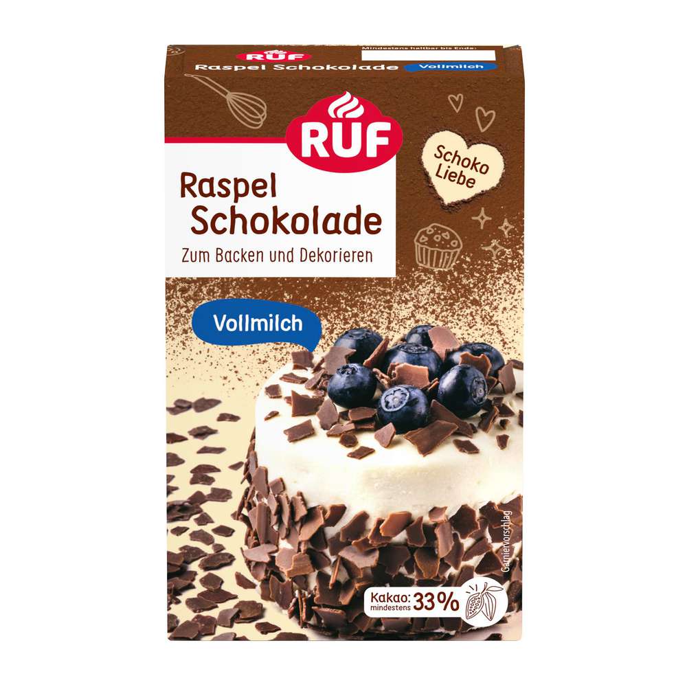 Produktabbildung RUF Raspelschokolade, vollmilch