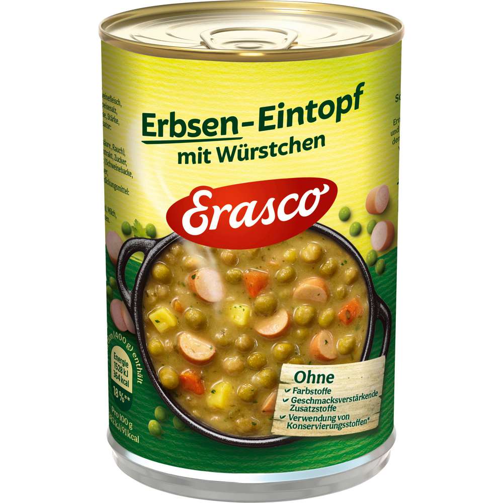 Produktabbildung Erasco Erbsen-Eintopf mit Würstchen