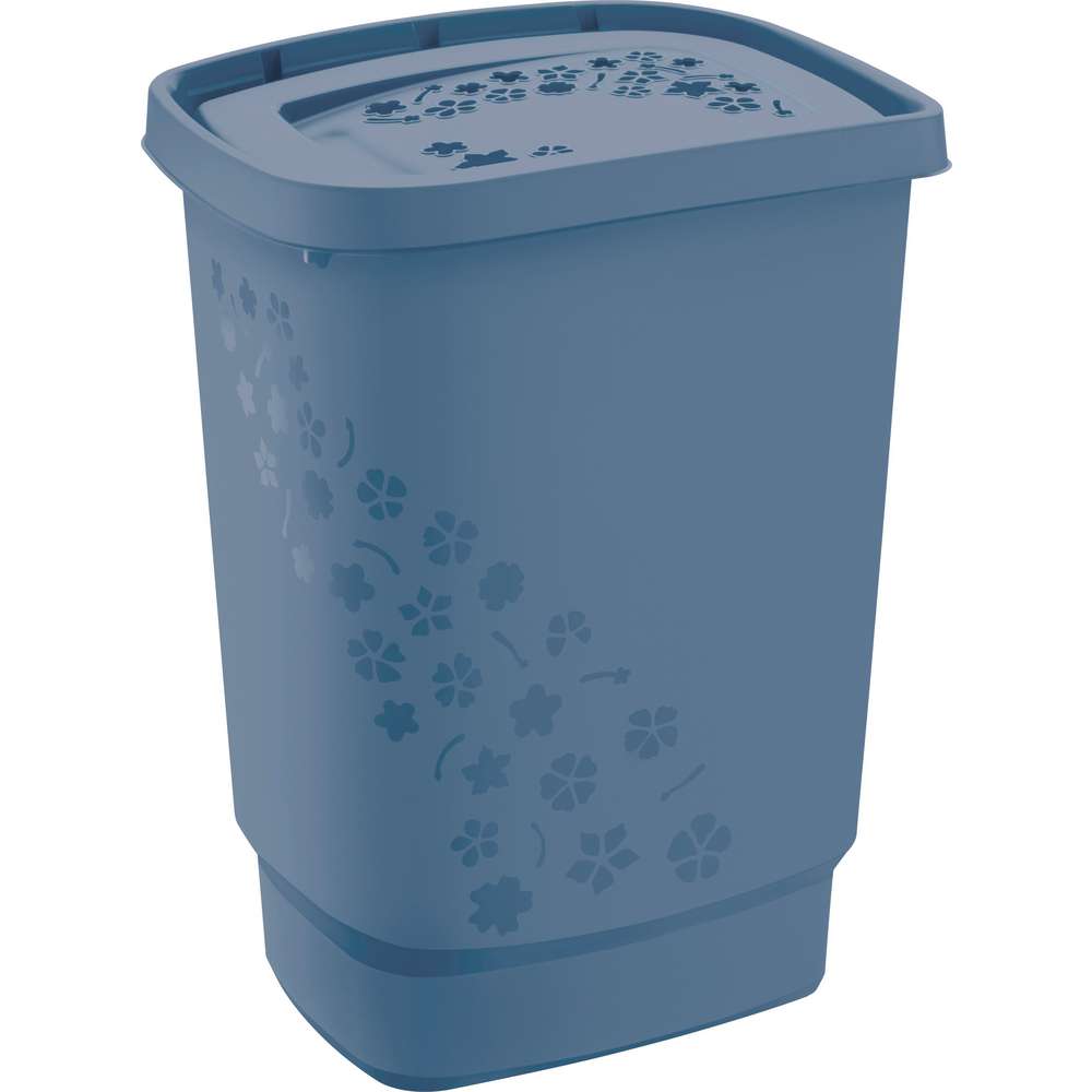 Produktabbildung Rotho Wäschesammler Flowers, Horizon Blue
