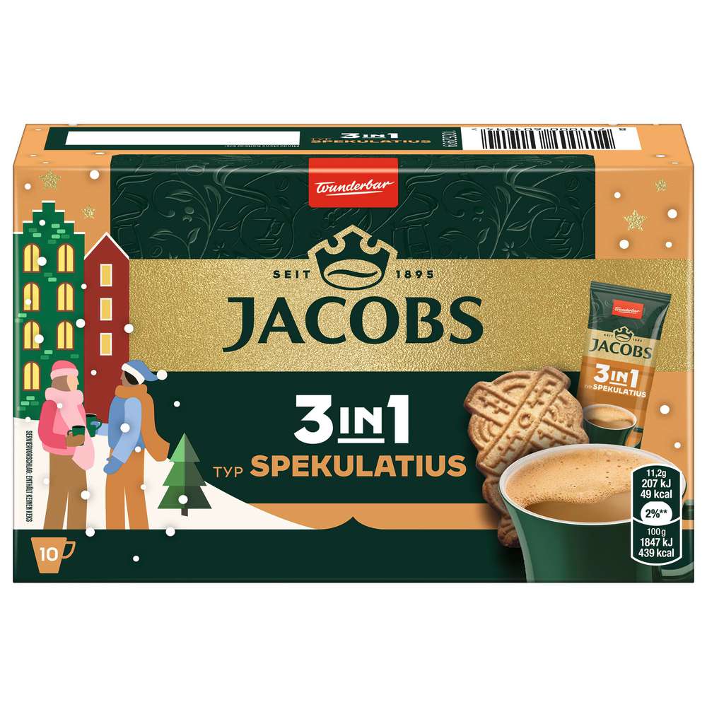 Produktabbildung Jacobs Instantkaffee 3in1 Spekulatius, Portionssticks
