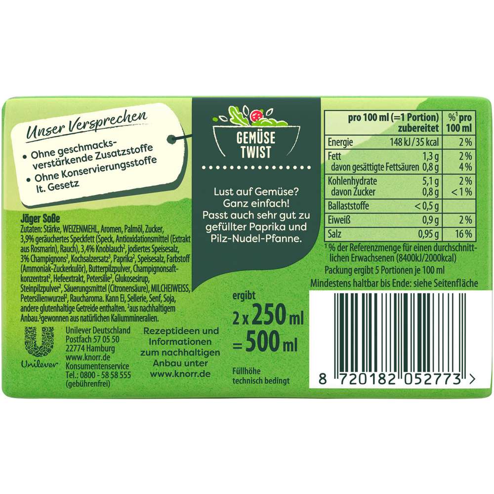 Produktabbildung Knorr Jäger Soße