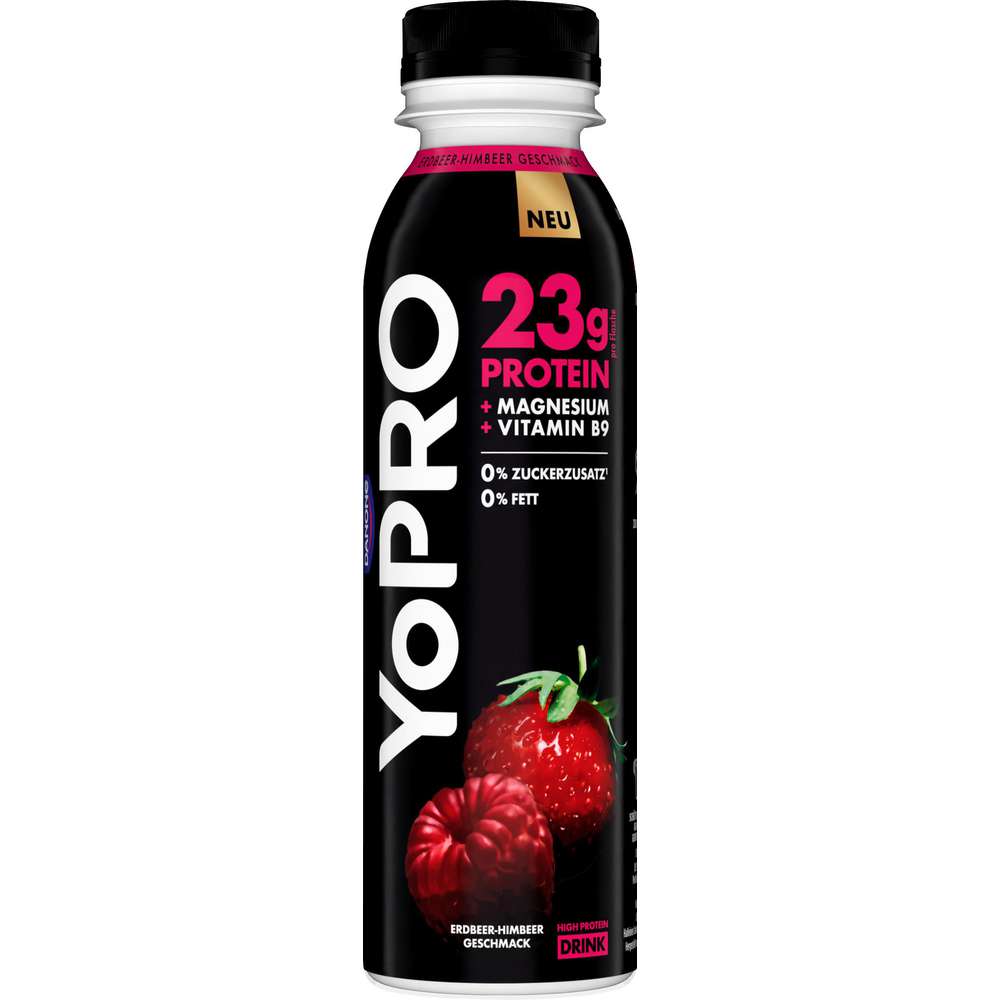 Produktabbildung Danone YoPRO Drink Erdbeer-Himbeer