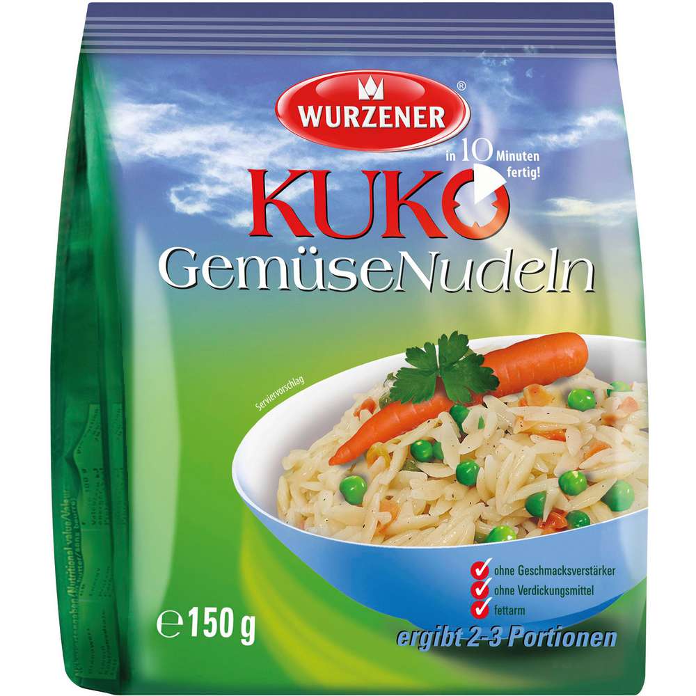 Produktabbildung Wurzener Gemüse-Nudeln