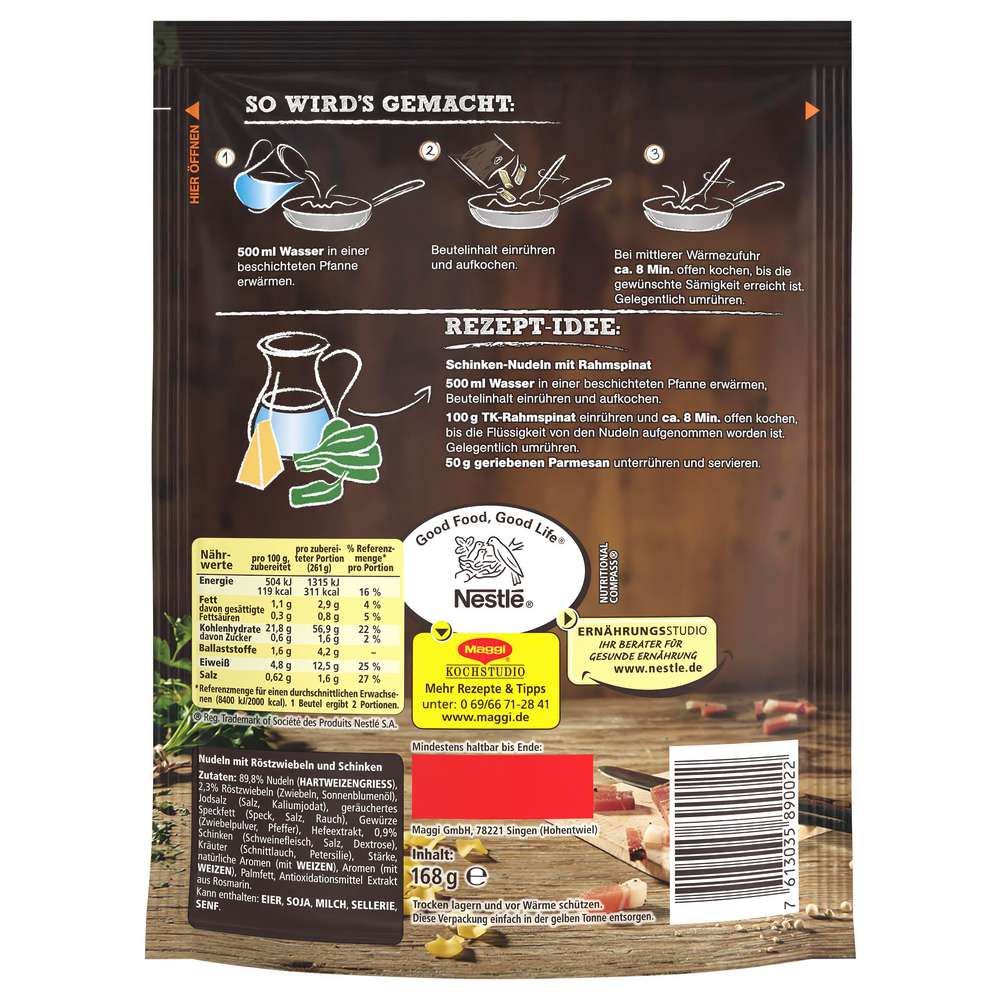 Produktabbildung Maggi Wirtshaus Schinken Nudeln