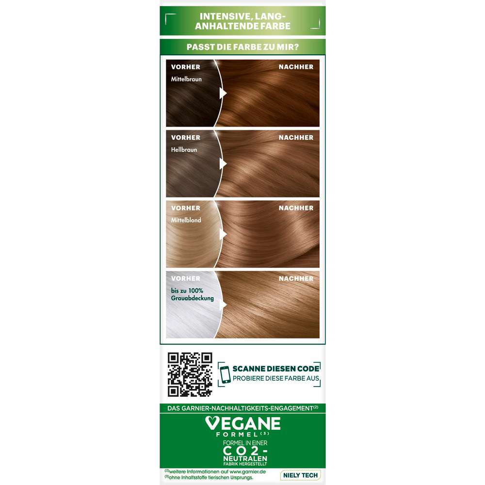 Produktabbildung Garnier Haarfarbe Nutrisse, 63 Dunkles Goldblond