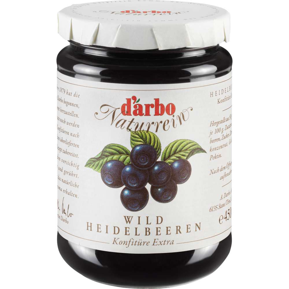 Produktabbildung Darbo Naturrein Konfitüre extra, Heidelbeer
